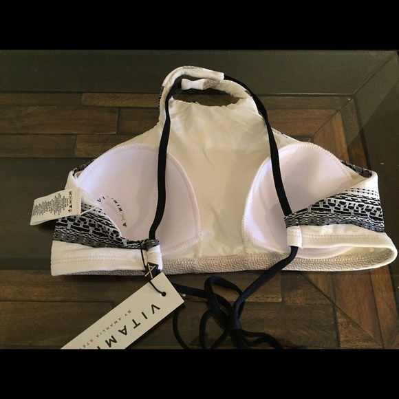 Vitamin A Cozumel high neck cross back bikini top - Picture 6 of 6